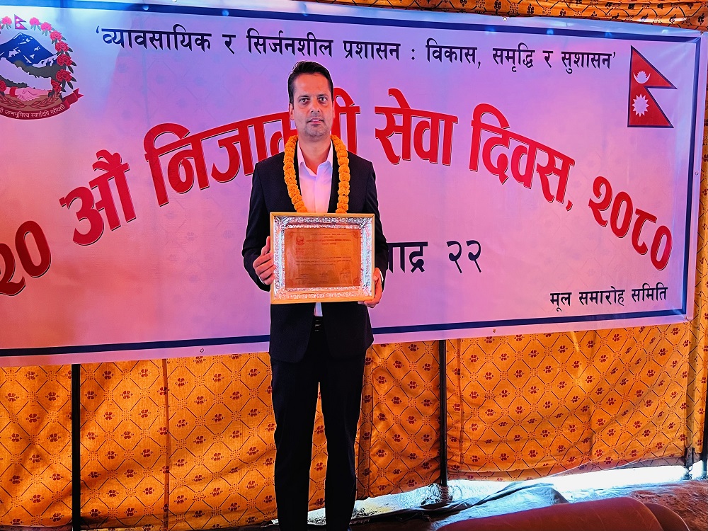 Congratulations Er. Badri Prasad Sharma