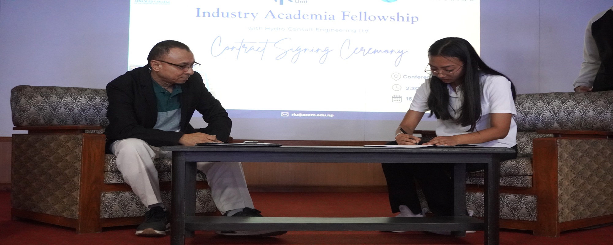 Ms. Jashmi Maharjan Signs Fellowship Contract